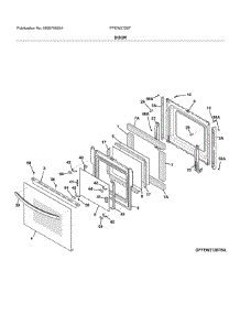 Door parts for Frigidaire Wall Oven FFEW2726TBC from AppliancePartsPros.com