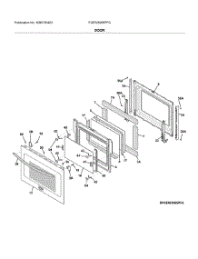 Door parts for Frigidaire Wall Oven FGEW3065PFG from AppliancePartsPros.com