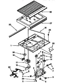 Compartment Separator Parts parts for Kenmore Refrigerator 106.9638611 (1069638611, 106 9638611) from AppliancePartsPros.com