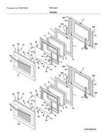 Doors parts for Frigidaire Wall Oven FFET3026TDC from AppliancePartsPros.com