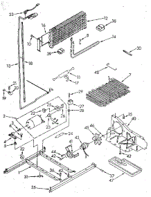 Unit parts for Kenmore Refrigerator 106.9610587 (1069610587, 106 9610587) from AppliancePartsPros.com