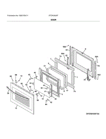 Door parts for Frigidaire Wall Oven FFEW3026TDC from AppliancePartsPros.com