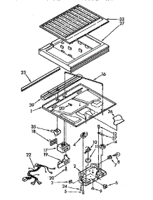 Compartment Seperator parts for Kenmore Refrigerator 106.9730380 (1069730380, 106 9730380) from AppliancePartsPros.com