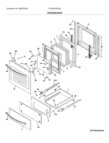 Door / Drawer parts for Frigidaire Wall Oven FFGW2426USA from AppliancePartsPros.com