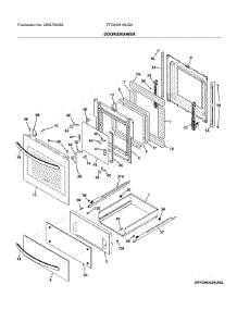 Door / Drawer parts for Frigidaire Wall Oven FFGW2416USA from AppliancePartsPros.com