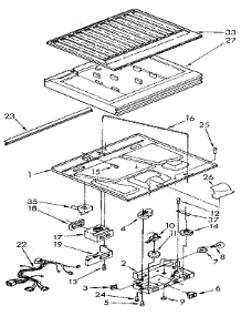 Compartment Separator parts for Kenmore Refrigerator 106.9600515 (1069600515, 106 9600515) from AppliancePartsPros.com