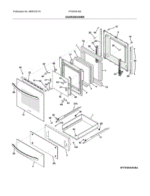 Door / Drawer parts for Frigidaire Wall Oven FFGW2416UBA from AppliancePartsPros.com