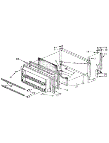 Freezer Door parts for Kenmore Refrigerator 106.9600515 (1069600515, 106 9600515) from AppliancePartsPros.com
