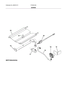 Burner parts for Frigidaire Wall Oven FFGW2416UWA from AppliancePartsPros.com