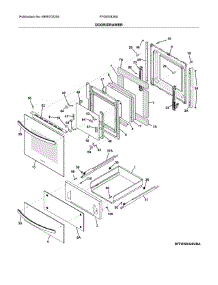 Door / Drawer parts for Frigidaire Wall Oven FFGW2426UWA from AppliancePartsPros.com
