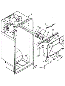 Liner parts for Kenmore Refrigerator 106.9610611 (1069610611, 106 9610611) from AppliancePartsPros.com
