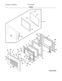 Doors parts for Frigidaire Wall Oven FGMC3065PFG from AppliancePartsPros.com