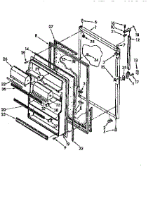 Refrigerator Door parts for Kenmore Refrigerator 106.9710514 (1069710514, 106 9710514) from AppliancePartsPros.com