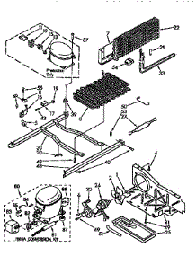 Unit parts for Kenmore Refrigerator 106.9612681 (1069612681, 106 9612681) from AppliancePartsPros.com