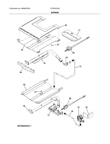 Burner parts for Frigidaire Wall Oven FFGW2425QBC from AppliancePartsPros.com