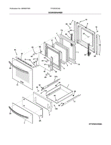 Door / Drawer parts for Frigidaire Wall Oven FFGW2425QWC from AppliancePartsPros.com