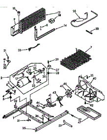 Unit parts for Kenmore Refrigerator 106.9638210 (1069638210, 106 9638210) from AppliancePartsPros.com