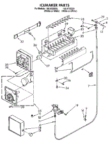 Icemaker parts for Kenmore Refrigerator 106.9730220 (1069730220, 106 9730220) from AppliancePartsPros.com