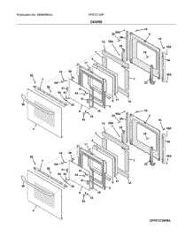 Doors parts for Frigidaire Wall Oven FFET2725PWE from AppliancePartsPros.com