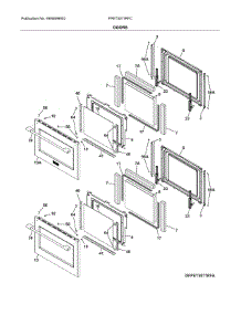 Doors parts for Frigidaire Wall Oven FPET3077RFC from AppliancePartsPros.com