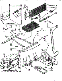 Unit parts for Kenmore Refrigerator 106.9710584 (1069710584, 106 9710584) from AppliancePartsPros.com