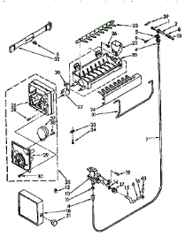 Icemaker parts for Kenmore Refrigerator 106.9710584 (1069710584, 106 9710584) from AppliancePartsPros.com