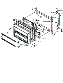 Freezer Door parts for Kenmore Refrigerator 106.9710584 (1069710584, 106 9710584) from AppliancePartsPros.com