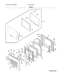 Doors parts for Frigidaire Wall Oven FGMC2765PFH from AppliancePartsPros.com
