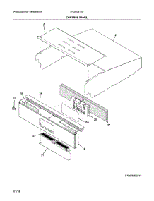 Control Panel parts for Frigidaire Wall Oven FFGW2415QBC from AppliancePartsPros.com