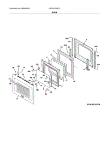 Door parts for Frigidaire Wall Oven FGEW2765PFF from AppliancePartsPros.com
