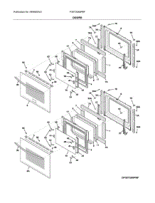 Doors parts for Frigidaire Wall Oven FGET3065PBF from AppliancePartsPros.com