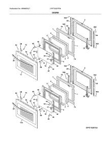 Doors parts for Frigidaire Wall Oven LFET3026TFB from AppliancePartsPros.com