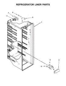Refrigerator Liner Parts parts for Kenmore Refrigerator 106.41139710 (10641139710, 106 41139710) from AppliancePartsPros.com