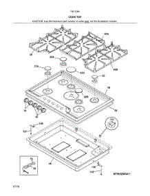 Maintop parts for Kenmore Cooktop 790.32683411 (79032683411, 790 32683411) from AppliancePartsPros.com