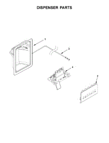 Dispenser Parts parts for Kenmore Refrigerator 106.51113710 (10651113710, 106 51113710) from AppliancePartsPros.com