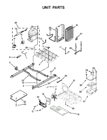 Unit Parts parts for Kenmore Refrigerator 106.51112710 (10651112710, 106 51112710) from AppliancePartsPros.com