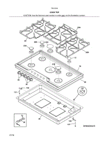 Maintop parts for Kenmore Cooktop 790.32553411 (79032553411, 790 32553411) from AppliancePartsPros.com