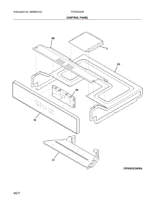 Control Panel parts for Frigidaire Wall Oven FFEW3025PBD from AppliancePartsPros.com