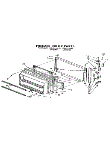Freezer Door parts for Kenmore Refrigerator 106.9610612 (1069610612, 106 9610612) from AppliancePartsPros.com