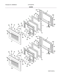 Doors parts for Frigidaire Wall Oven LFET3026TFA from AppliancePartsPros.com
