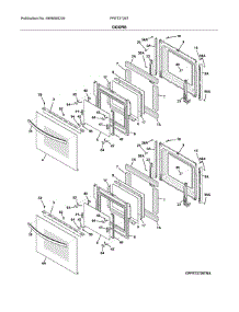 Doors parts for Frigidaire Wall Oven FFET2726TBA from AppliancePartsPros.com