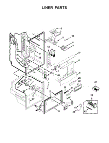 Liner Parts parts for Kenmore Refrigerator 106.79472411 (10679472411, 106 79472411) from AppliancePartsPros.com