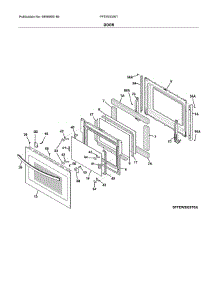 Door parts for Frigidaire Wall Oven FFEW3026TSA from AppliancePartsPros.com