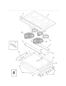 Main Top / Surface Units parts for Kenmore Cooktop 790.45403410 (79045403410, 790 45403410) from AppliancePartsPros.com