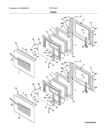 Doors parts for Frigidaire Wall Oven FFET3026TBA from AppliancePartsPros.com