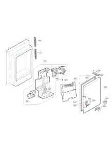 Ice Maker Parts parts for Kenmore Refrigerator 795.72493611 (79572493611, 795 72493611) from AppliancePartsPros.com