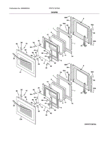 Doors parts for Frigidaire Wall Oven FFET2726TSA from AppliancePartsPros.com