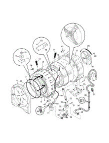 Motor / Tub parts for Frigidaire Washer 970L48022A0 from AppliancePartsPros.com