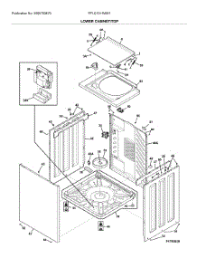 Lower Cabinet / Top parts for Frigidaire Washer Dryer Combo FFLG1011MW1 from AppliancePartsPros.com