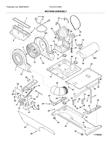 Motor / Blower / Belt parts for Frigidaire Washer Dryer Combo FFLG1011MW1 from AppliancePartsPros.com